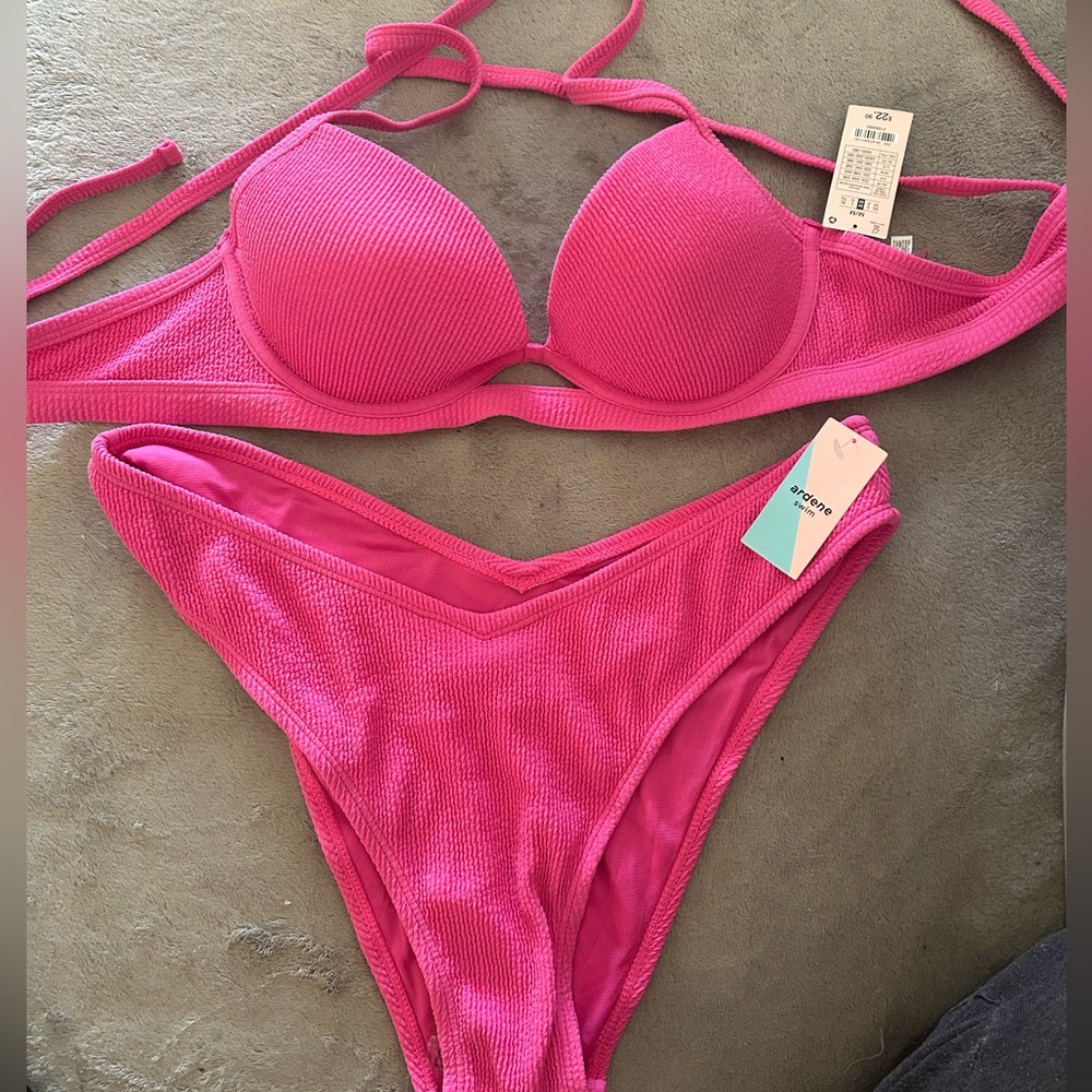 Ardene swim set pink bikini